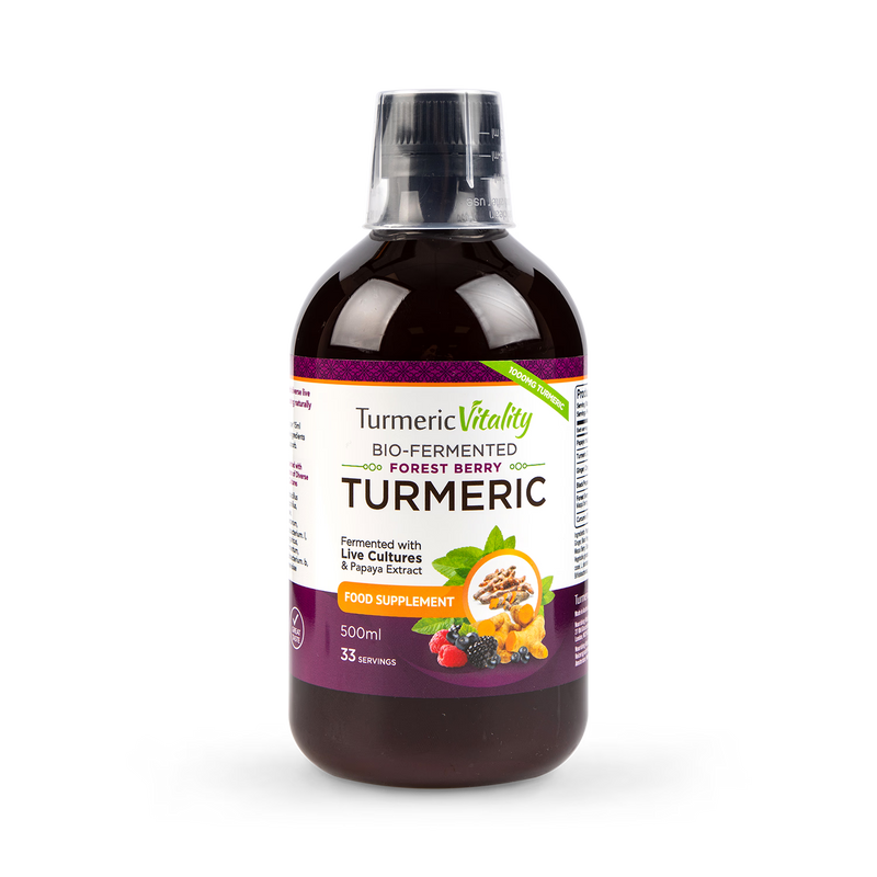 Bio fermented turmeric shot Forest Berry 500ml (British brand)