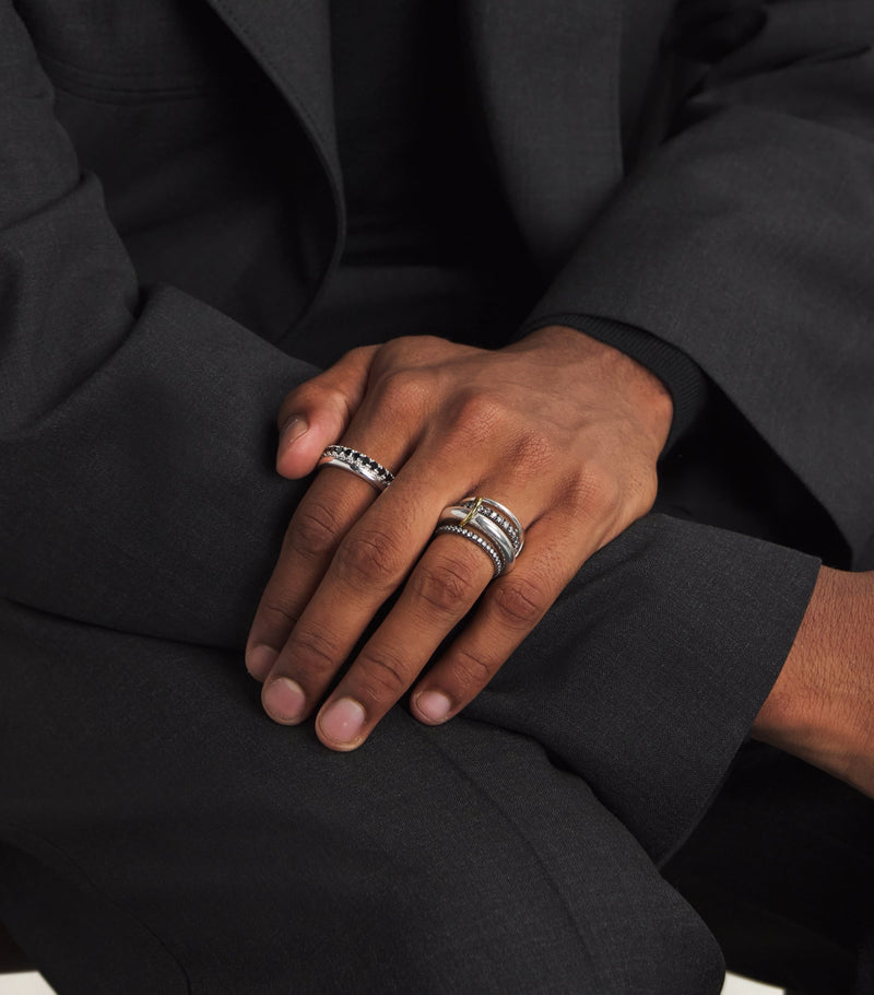 Spinelli Kilcollin Enzo Noir ring, imported from the UK