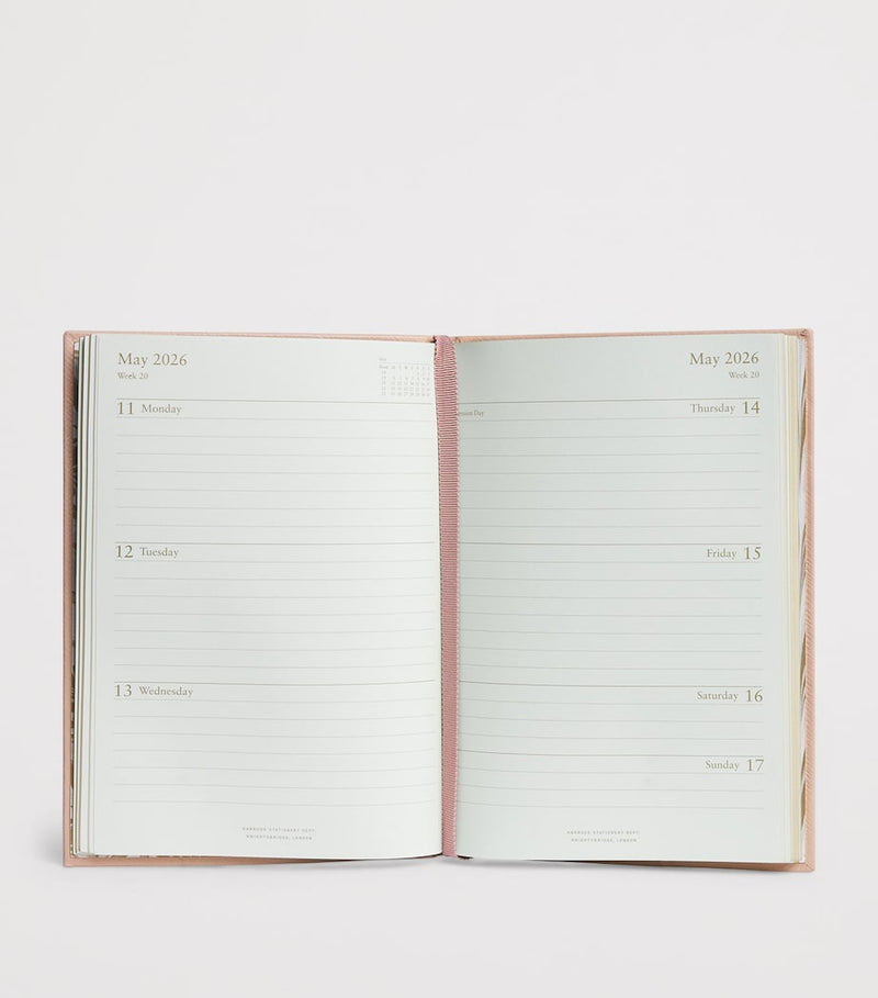 Harrods Leather A5 Diary 2026, UK version