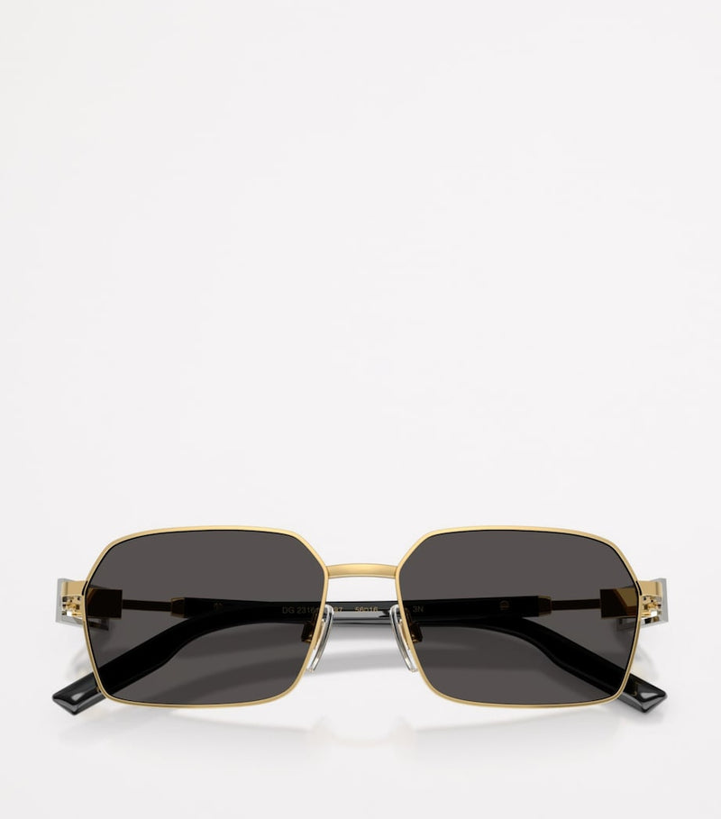 Dolce&Gabbana wire-frame rectangular sunglasses, imported from the UK