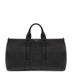 Aviteur Leather Woven-Detail Holdall with Calfskin and Alcantara Lining - British product