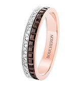 Harrods Boucheron Mixed Gold and Diamond Quatre Classique Wedding Band- Buy online at McGrocer