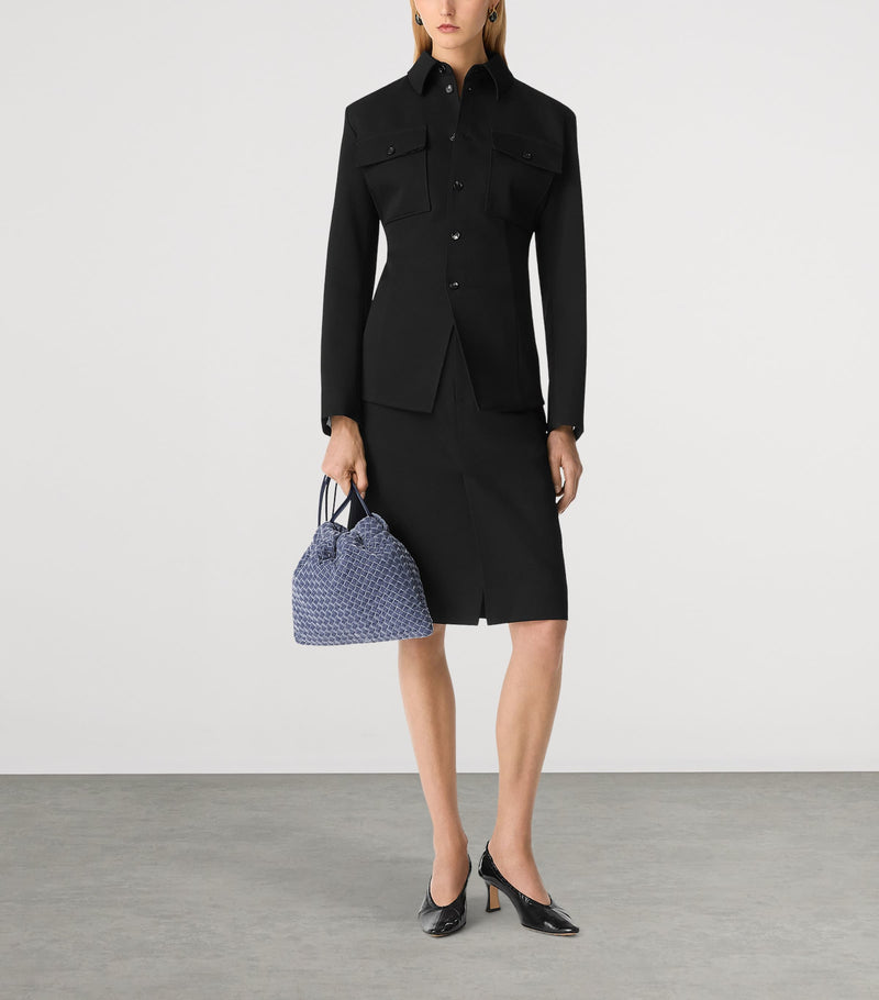 Bottega Veneta Dustbag shoulder bag in velvet lambskin, imported from the UK