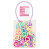100 Pack Cotton Cloth Hair Bands In Bag - British product