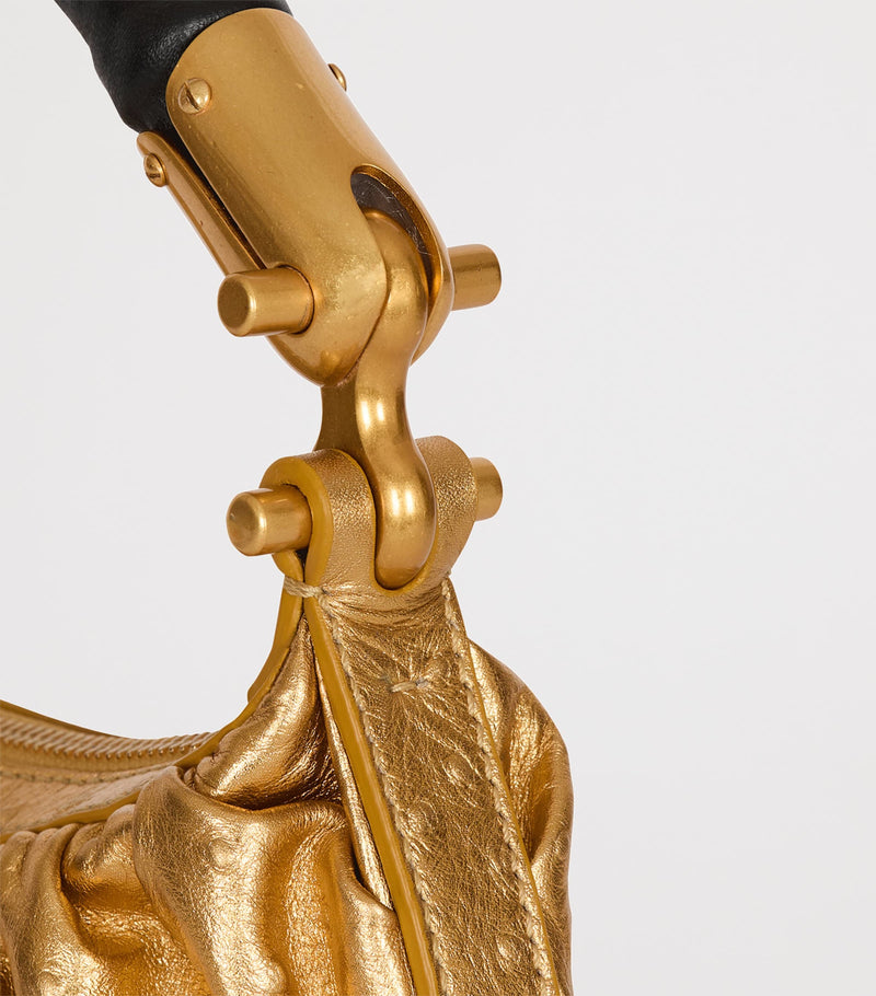 Balmain Mini Leather Ebene handbag, UK version