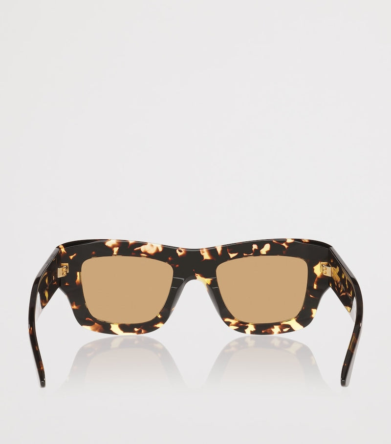 Bottega Veneta ultra-thin squared acetate sunglasses, imported from the UK