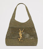 Saint Laurent Icare tote bag woven raffia, imported from the UK