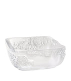 Lalique peonies crystal bowl 26cm, UK version