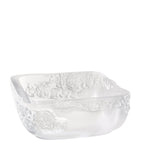 Lalique peonies crystal bowl 26cm, UK version