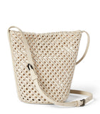 Brunello Cucinelli cotton woven bucket bag, imported from the UK