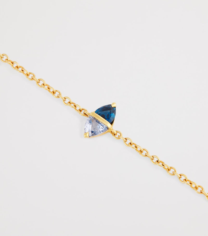Emily P. Wheeler yellow gold sapphire Tilly bracelet (British brand)