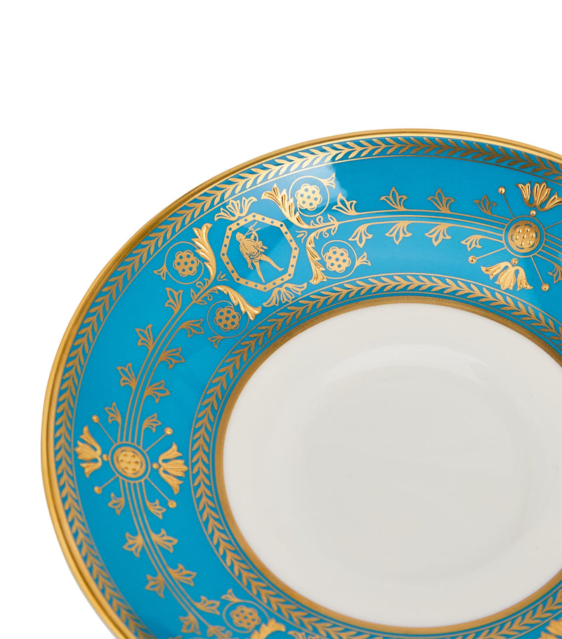 Wedgwood set of 2 bone china Bacchus teacups and saucers (British brand)