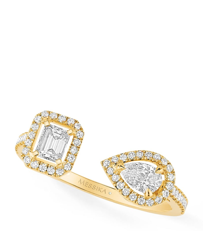 Messika My Twin yellow gold diamond ring 0.45ct, UK version