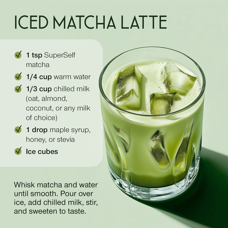 SuperSelf ceremonial grade matcha powder 120g - British product
