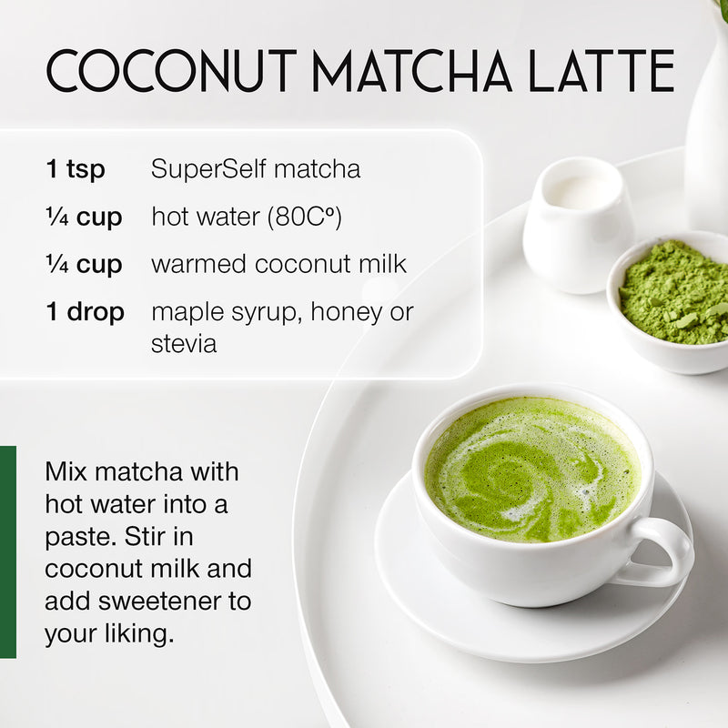 SuperSelf ceremonial grade matcha powder 120g - British product