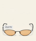 McQueen Brass Cat-Eye Sunglasses, UK version