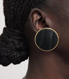 Chloé leather pleats clip-on earrings - British product