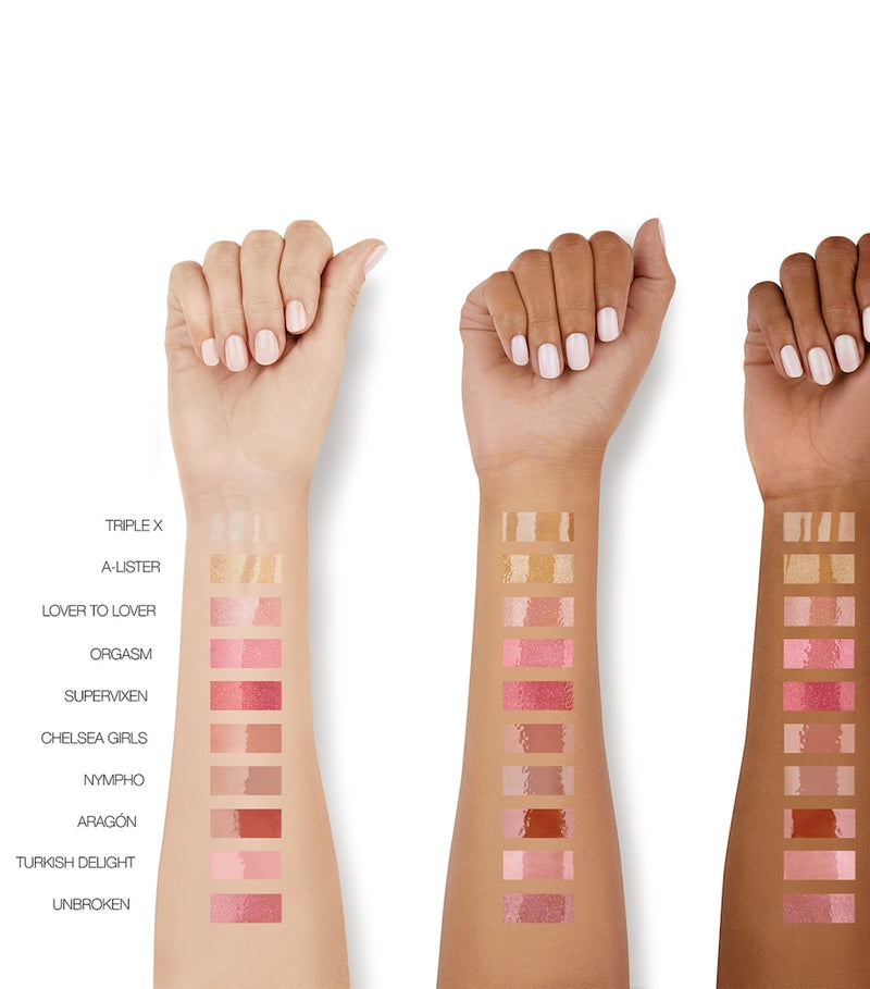 NARS Afterglow lip shine, imported from the UK