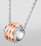 Graff rose gold and white gold diamond pendant necklace - (British brand)