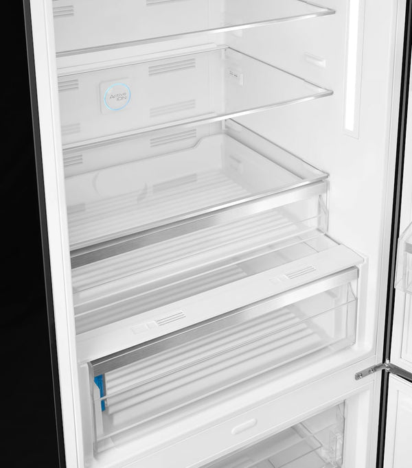 Retro Inspired Fridge-Freezer with Humidity Control and Adjustable Shelves, 70cm Width
