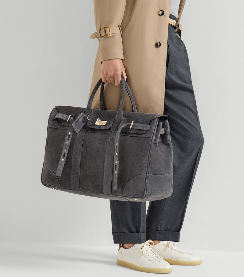 Brunello Cucinelli suede Country holdall, UK version