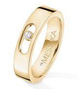 Harrods Messika Move Joaillerie Yellow Gold and Diamond Wedding Ring 0.03ct- Buy online at McGrocer