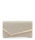 Jimmy Choo Emmie glitter clutch bag, UK version