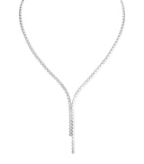 Harrods Chaumet Bee de Chaumet White Gold and Diamond Asymmetric Necklace- Buy online at McGrocer