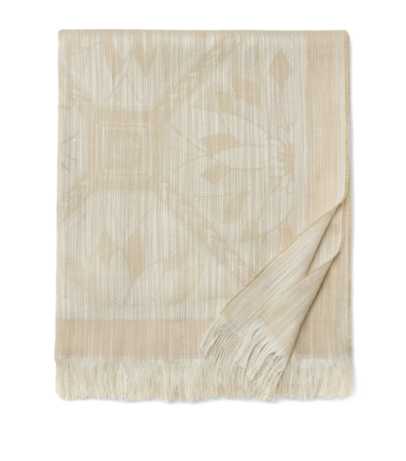 Pratesi silk-cotton-linen throw 150x180cm, UK version