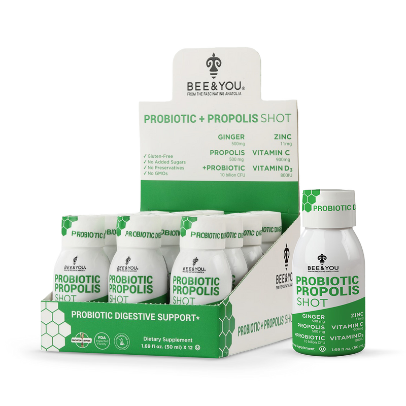 Bee&You immune shots propolis probiotics vitamins 50ml x 12 - British product