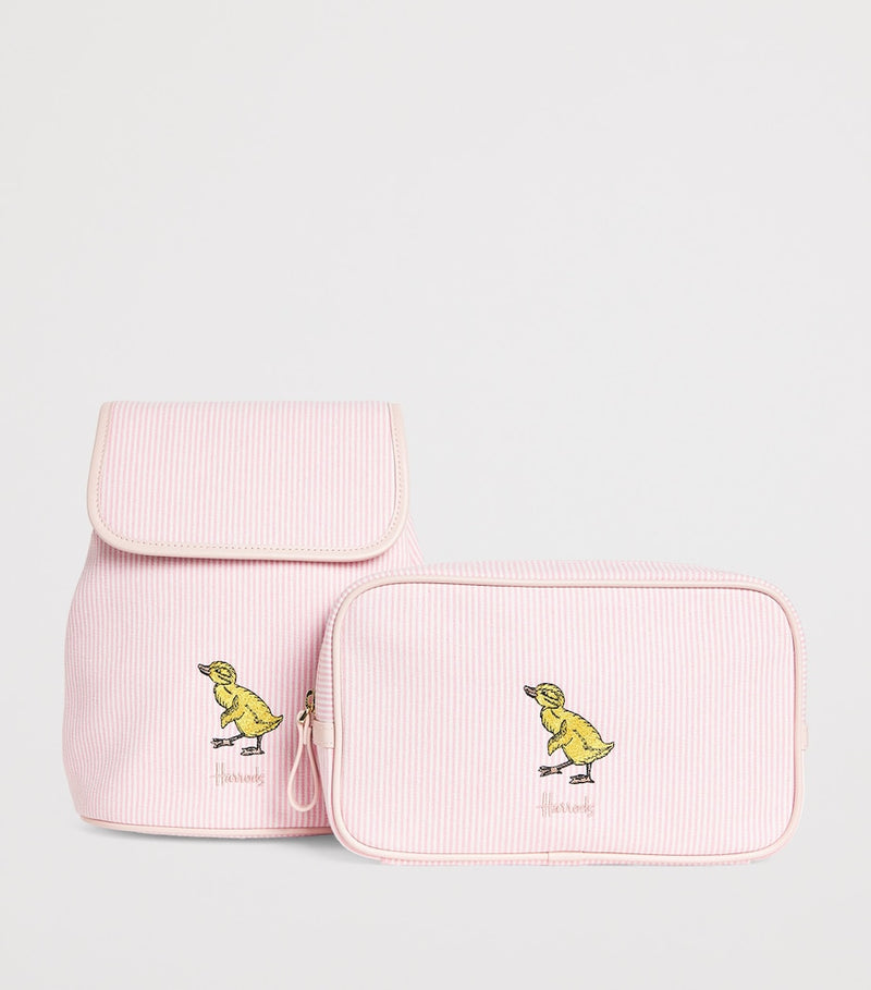 Harrods embroidered backpack with magnetic fastening, UK version