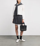 Sandro Paris crochet studded top-handle bag, UK version