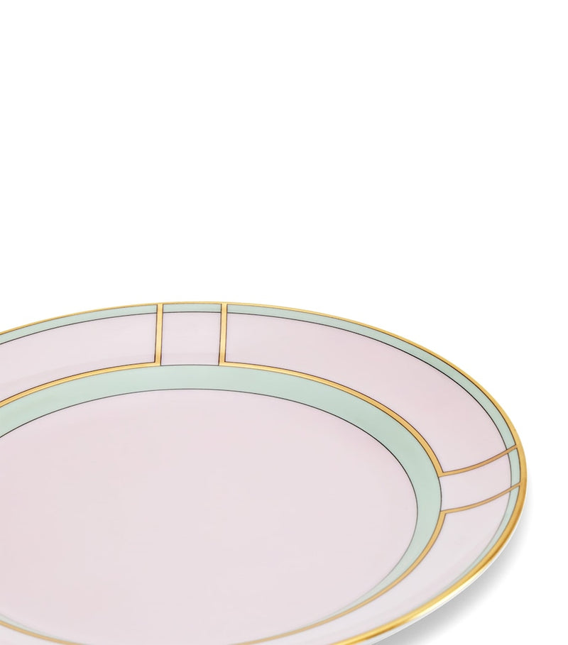 GINORI 1735 porcelain dessert plate in Rosa, 20cm, UK version
