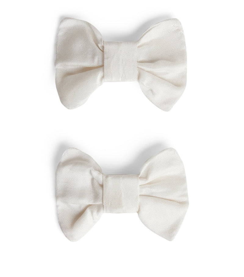 Bonpoint bow hair clips set of 2 cotton, UK version