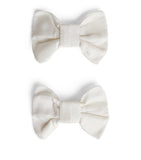 Bonpoint bow hair clips set of 2 cotton, UK version