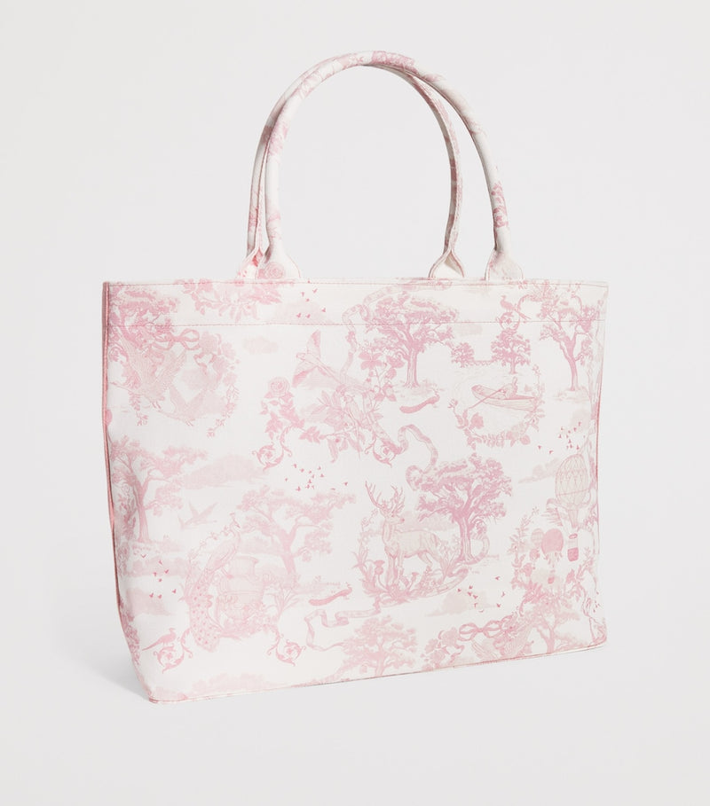 Harrods medium toile print tote bag (British brand)