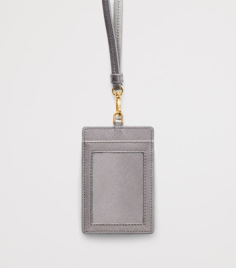 Prada Saffiano leather badge holder, imported from the UK