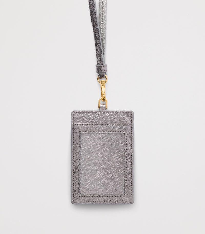Prada Saffiano leather badge holder, imported from the UK