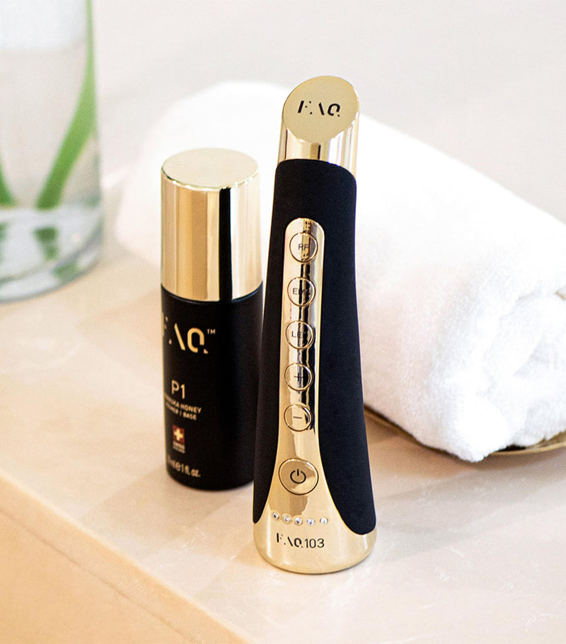 FAQ 103 facial rejuvenation set with real diamond handle, imported from the UK