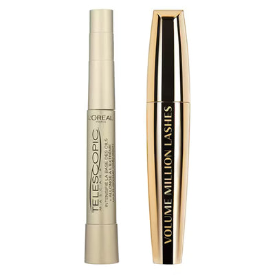 Superdrug L'Oreal Paris Telescopic and Volume Million Lashes Mascara Bundle Black- Buy online at McGrocer