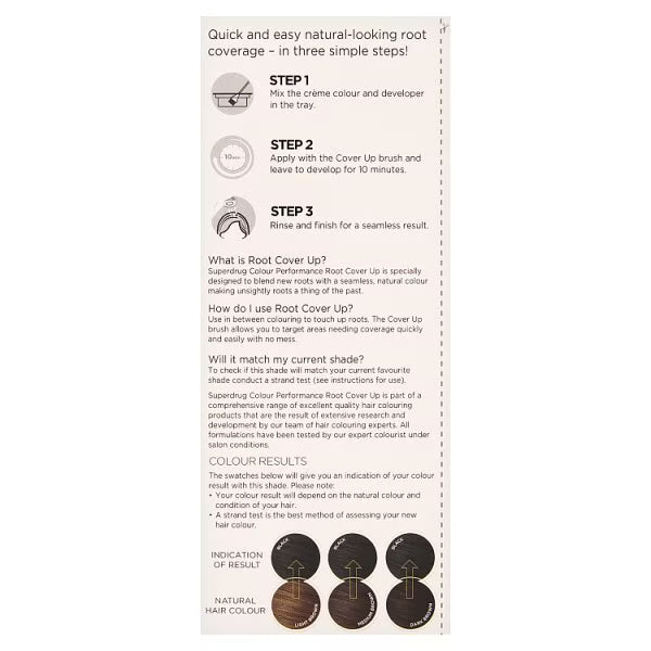 Superdrug Performance Root Cover Up Black (British brand)