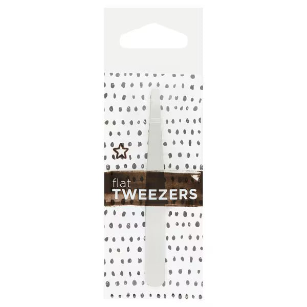 Superdrug Flat tweezers for hair removal (British brand)