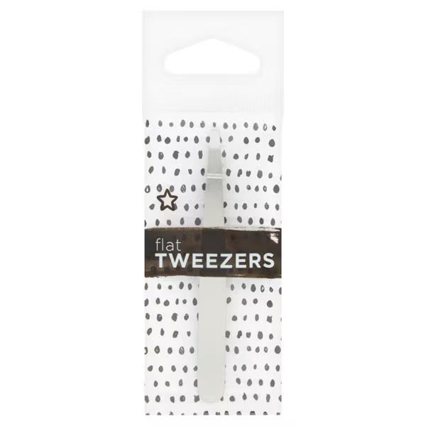 Superdrug Flat tweezers for hair removal (British brand)