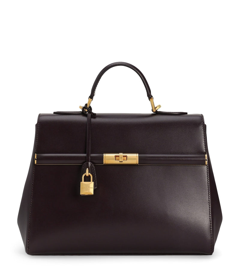 Dolce&Gabbana Marlene top-handle bag calfskin gold-tone hardware (British brand)