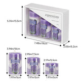 Livingandhome 3pcs Lavender Scented Cylindrical Candle Set