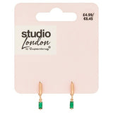 Superdrug Studio London Green Jewel Earrings GOODS Superdrug
