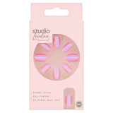 Superdrug Studio London Pink Holographic Jelly Short Oval False Nails Kit 24 pcs- Buy online at McGrocer