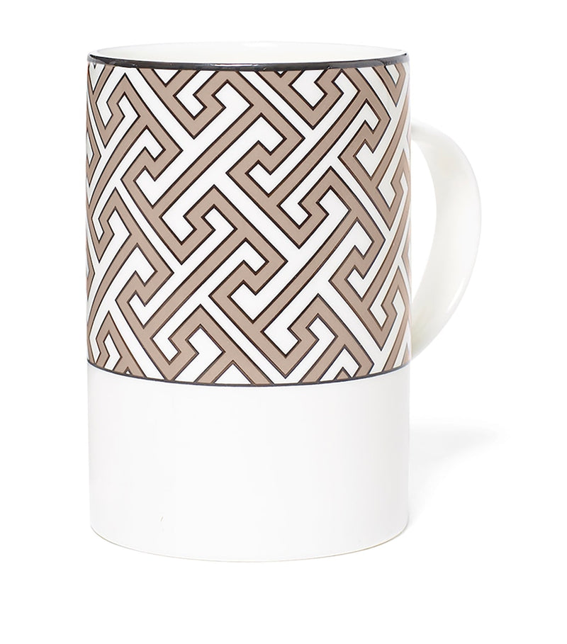 O.W.London bone china mug Maze Maxi, imported from the UK