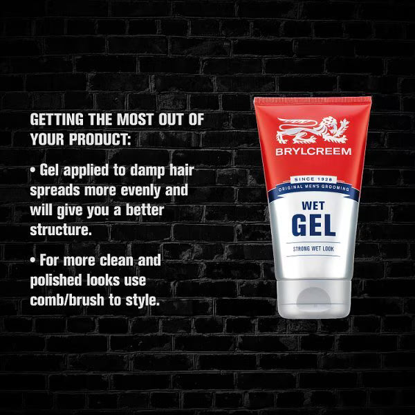 Brylcreem Wet Effect Hair Gel 150ml - British product