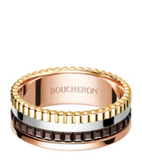 Harrods Boucheron Mixed Gold Quatre Classique Ring- Buy online at McGrocer